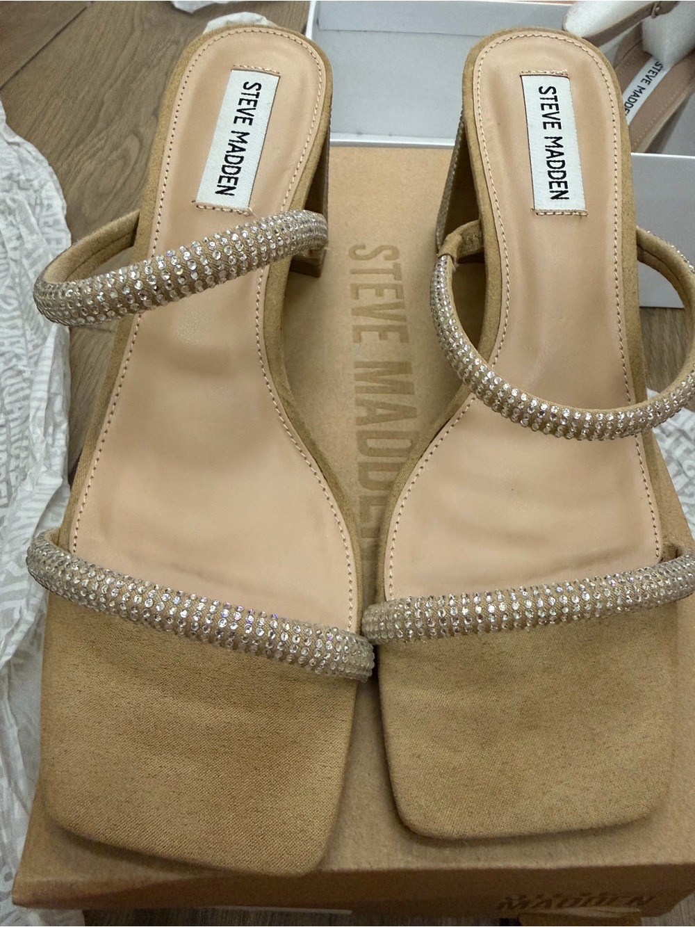 Steve Madden Rhinestone heels - Picture 2 of 8